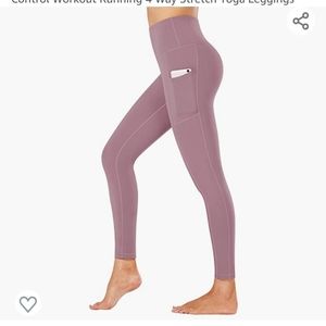 Stretchy high waisted yoga pants